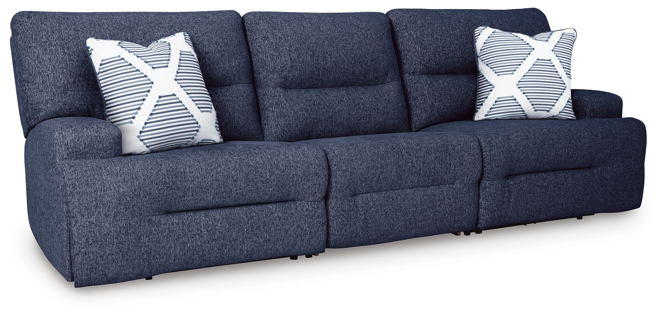 Acklen Place 3-Piece Power Reclining Sectional Sofa in Navy