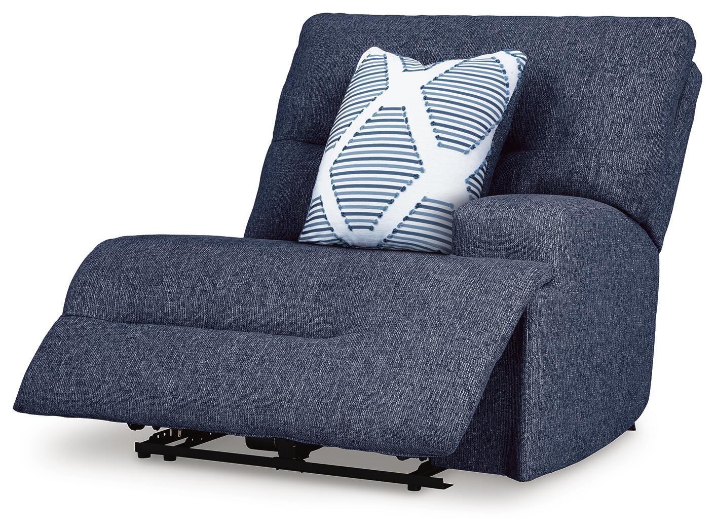 Acklen Place 2-Piece Sectional and Oversized Recliner in Navy