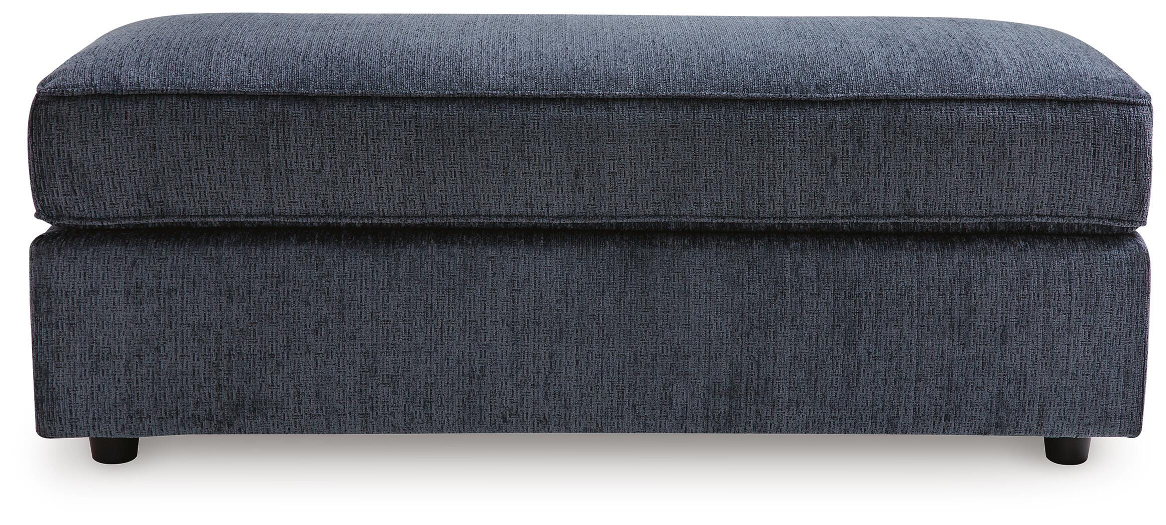 Albar Place Oversized Accent Ottoman in Cobalt Chenille