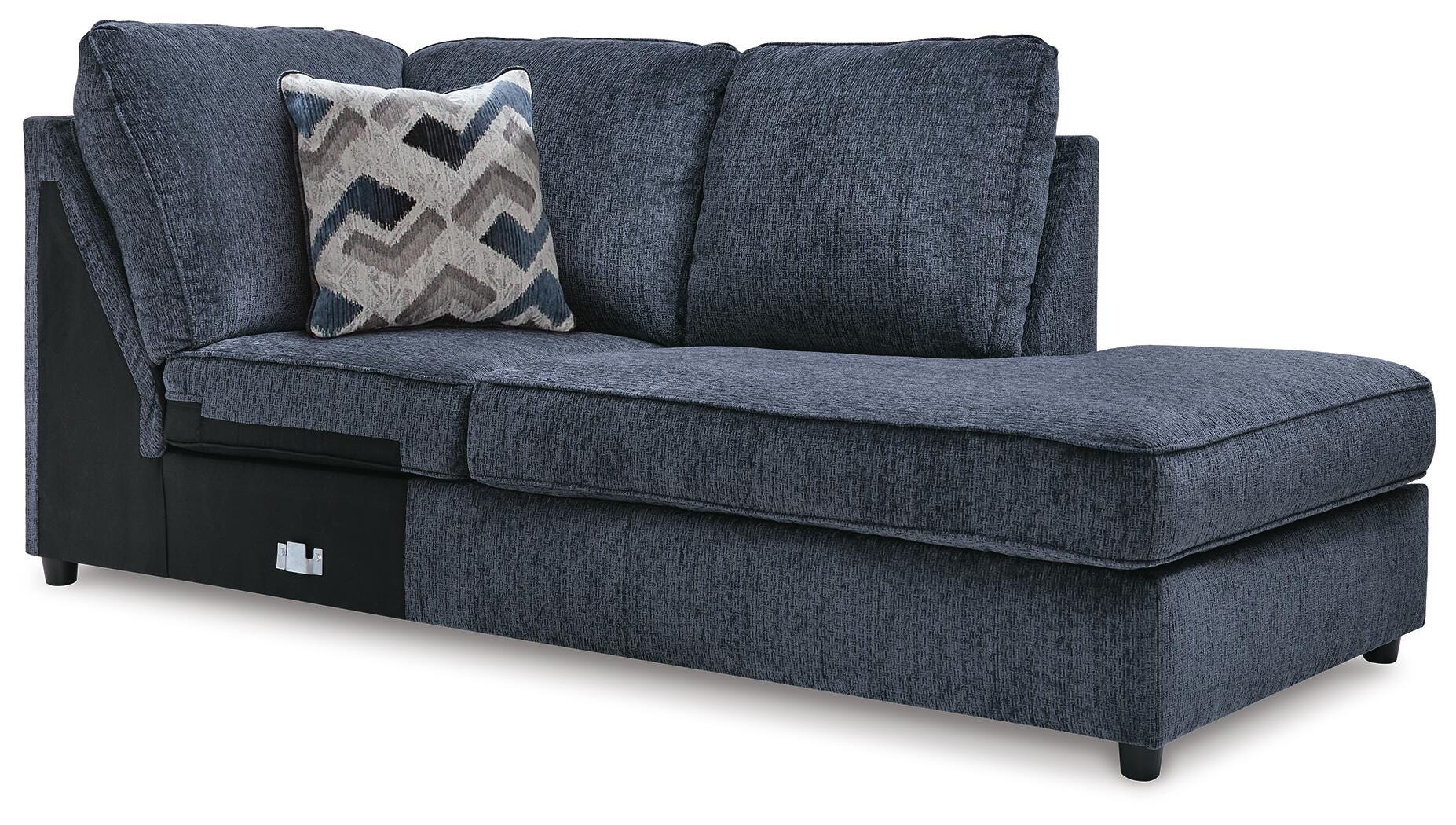 Albar Place 2-Piece LAF Sectional in Cobalt Chenille