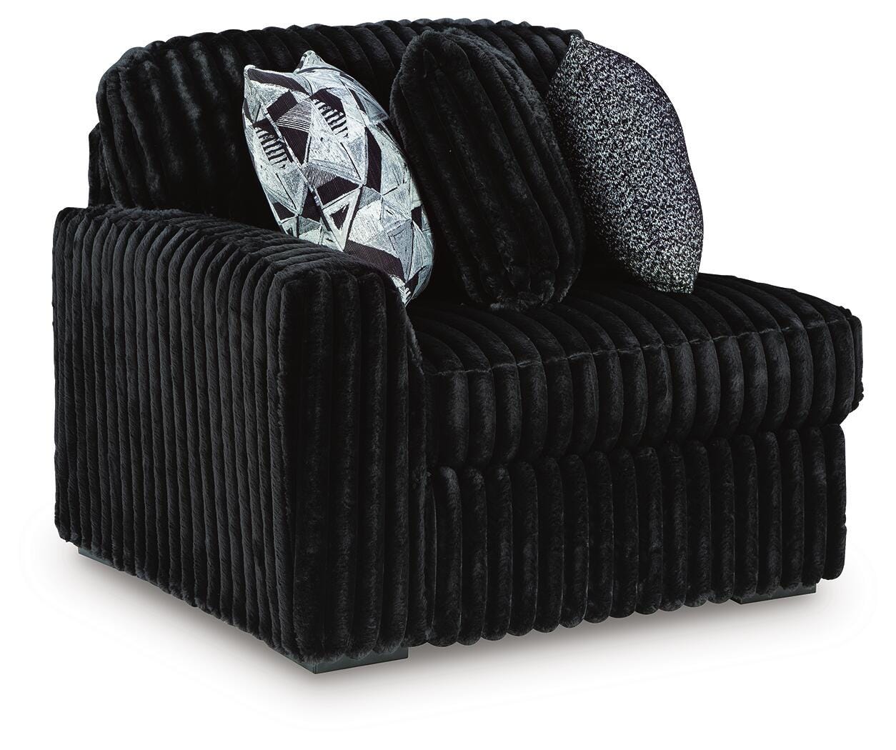 Midnight-Madness 5-Piece Sectional in Onyx