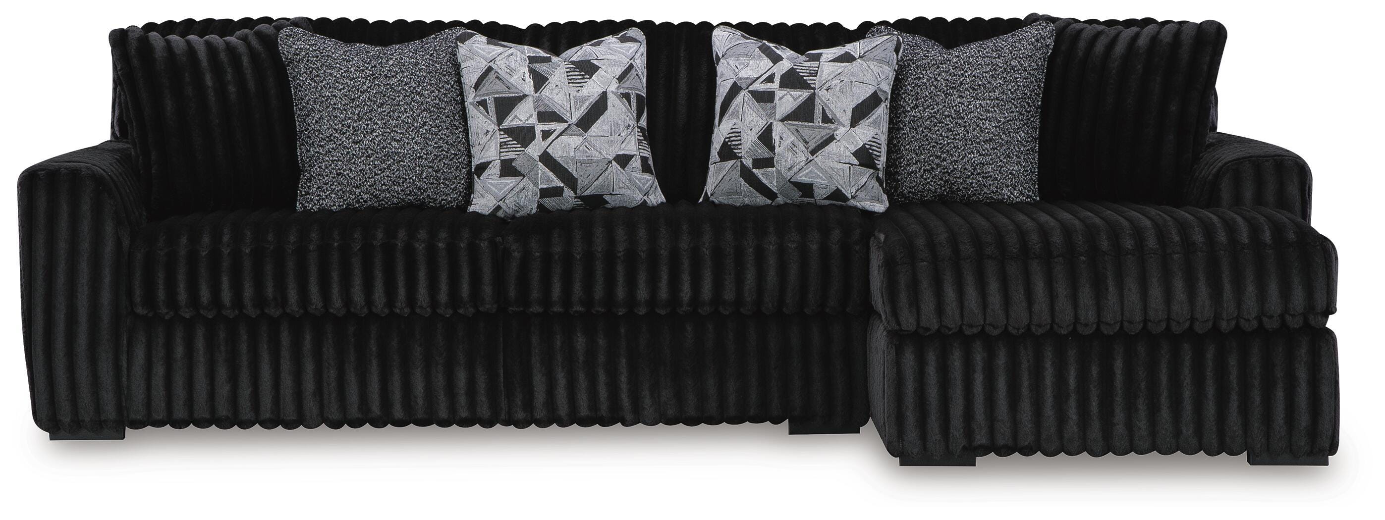 Midnight-Madness 3-Piece RAF Sectional in Onyx