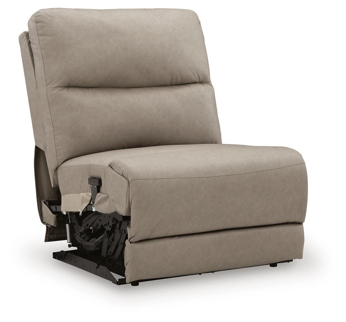 Narwhal Place 5-Piece Power Reclining Sectional in Pebble Faux Leather