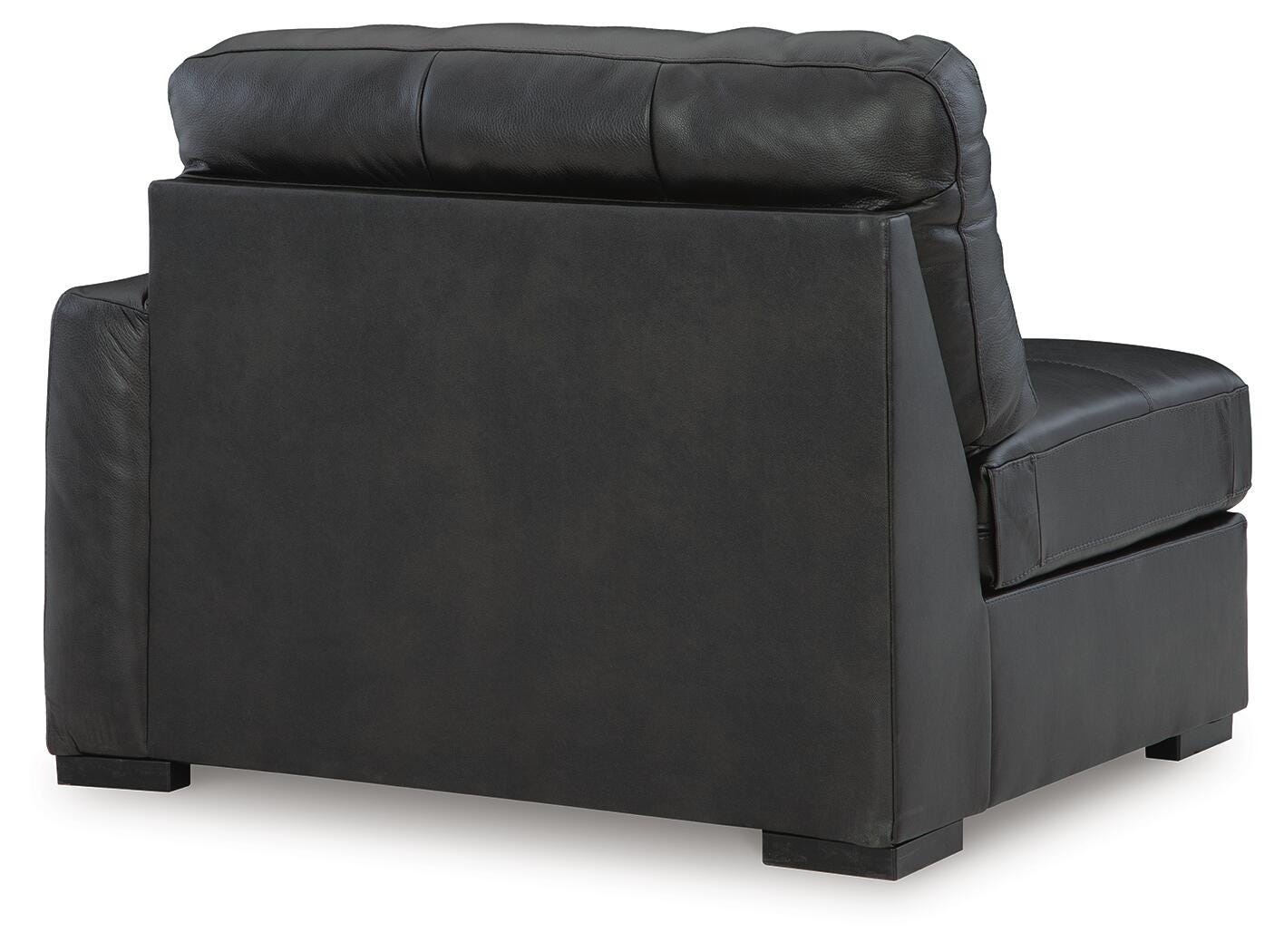 Brindley Pier 4-Piece Sectional Sofa in Fog Leather