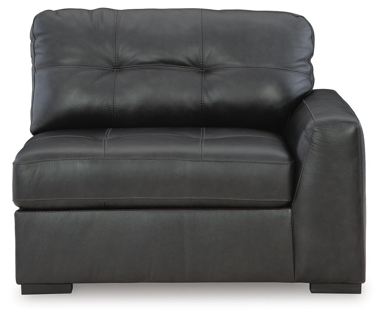 Brindley Pier 5-Piece Sectional in Fog Leather