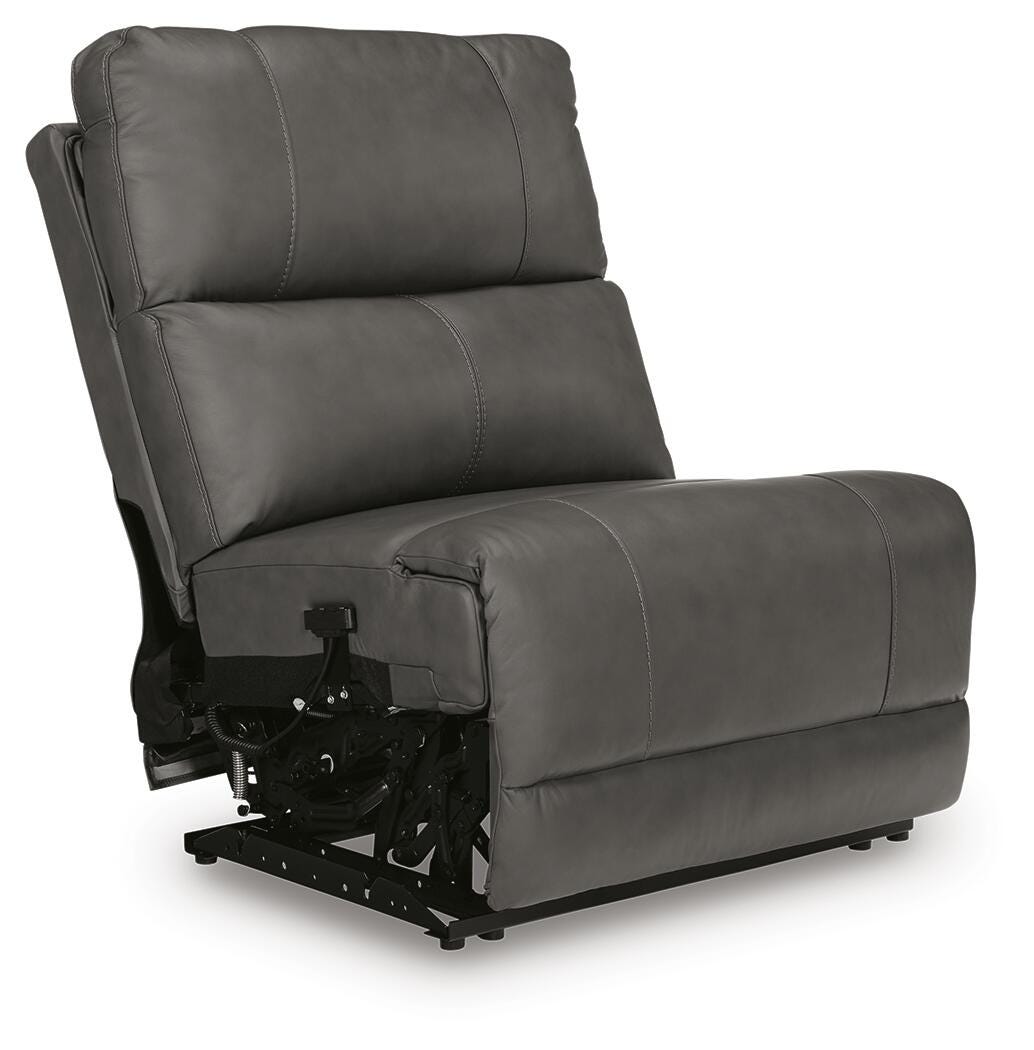Bleckley 5-Piece Power Reclining Sectional in Anchor Leather