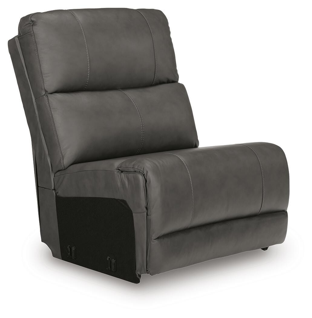 Bleckley 5-Piece Power Reclining Sectional in Anchor Leather