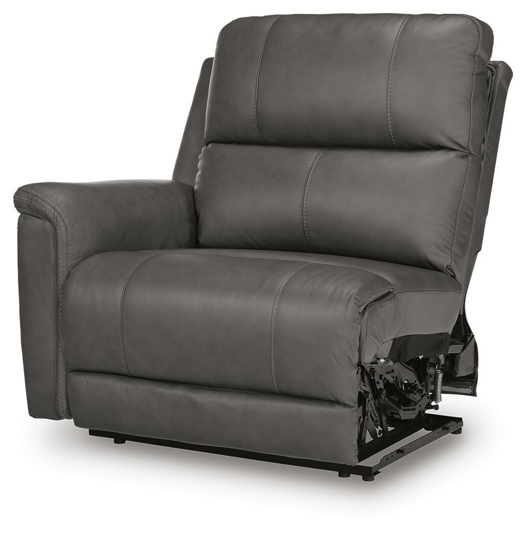 Bleckley 6-Piece Power Reclining Sectional in Anchor Leather