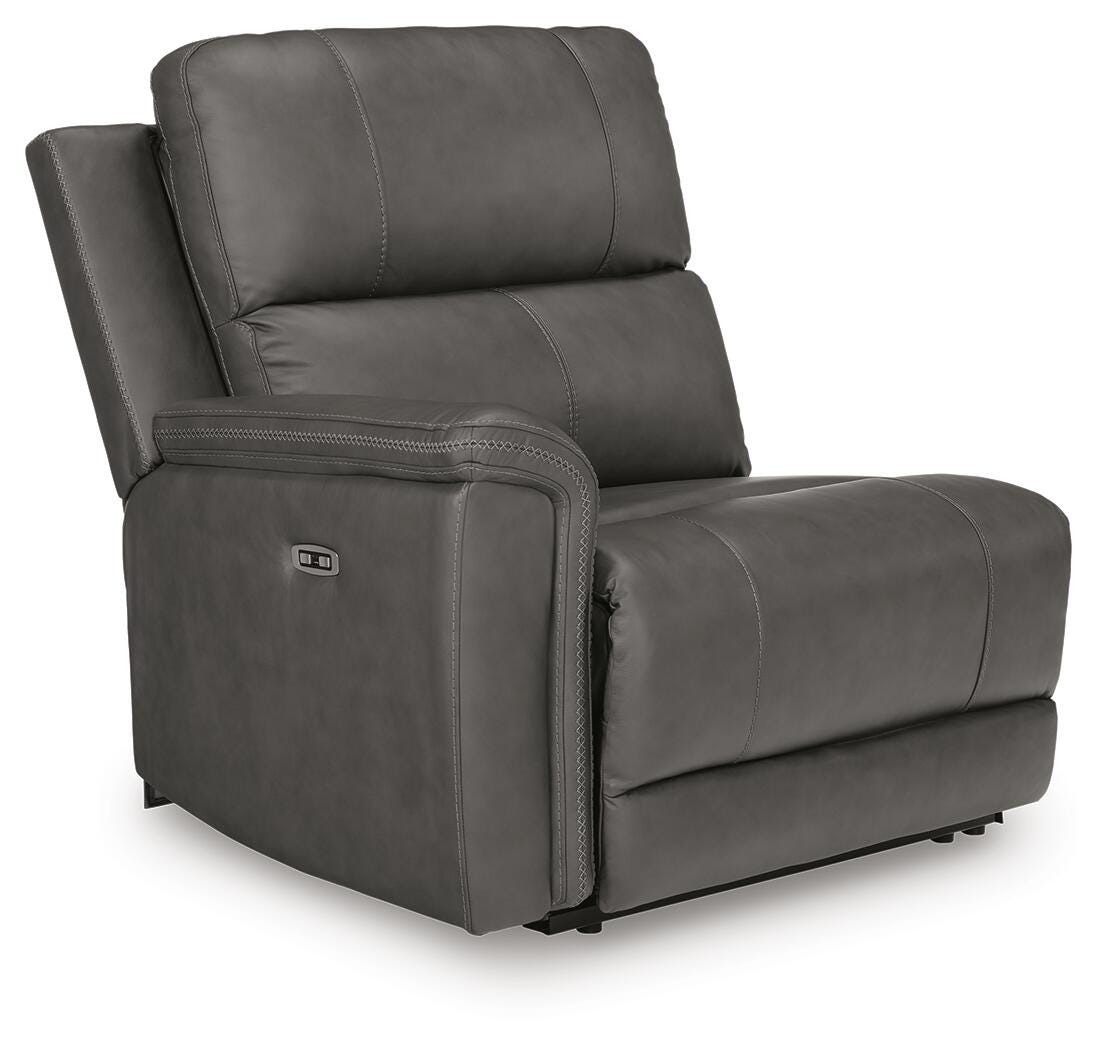 Bleckley 5-Piece Power Reclining Sectional in Anchor Leather