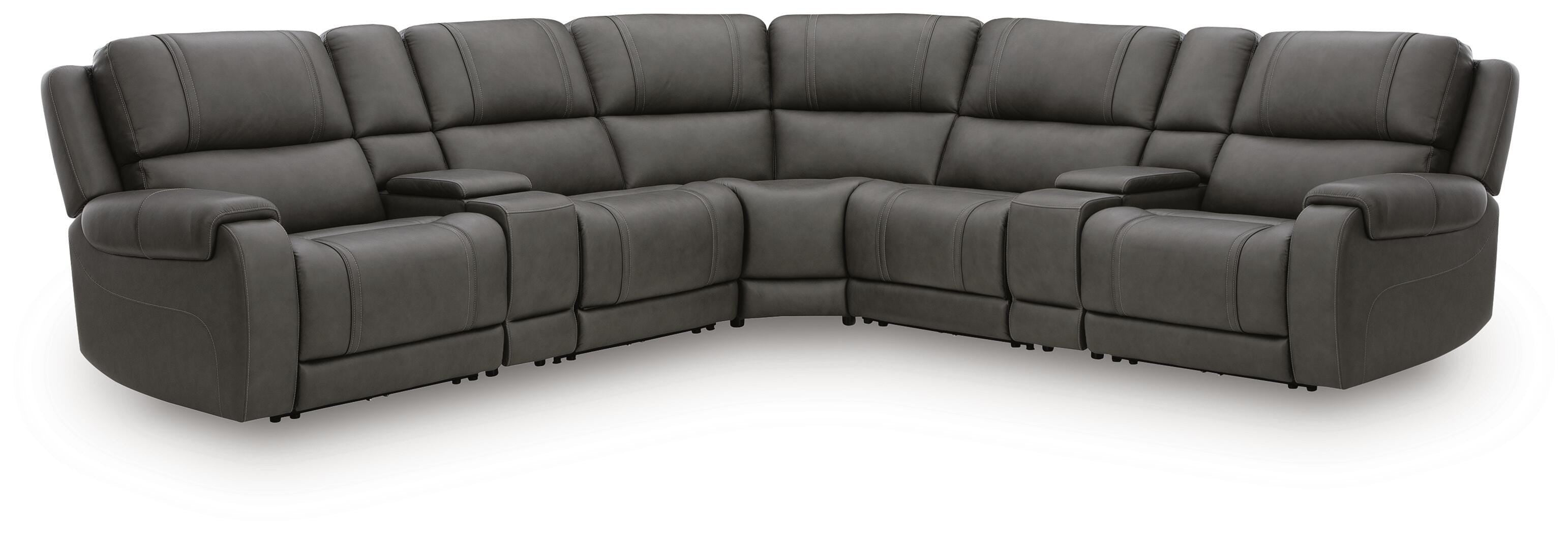 5Z - Pittson 7-Pc Power Reclining Sectional in Anchor Leather