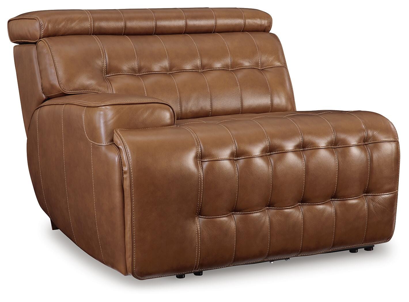 Temmpton 5-Piece Power Reclining Sectional in Chocolate Leather