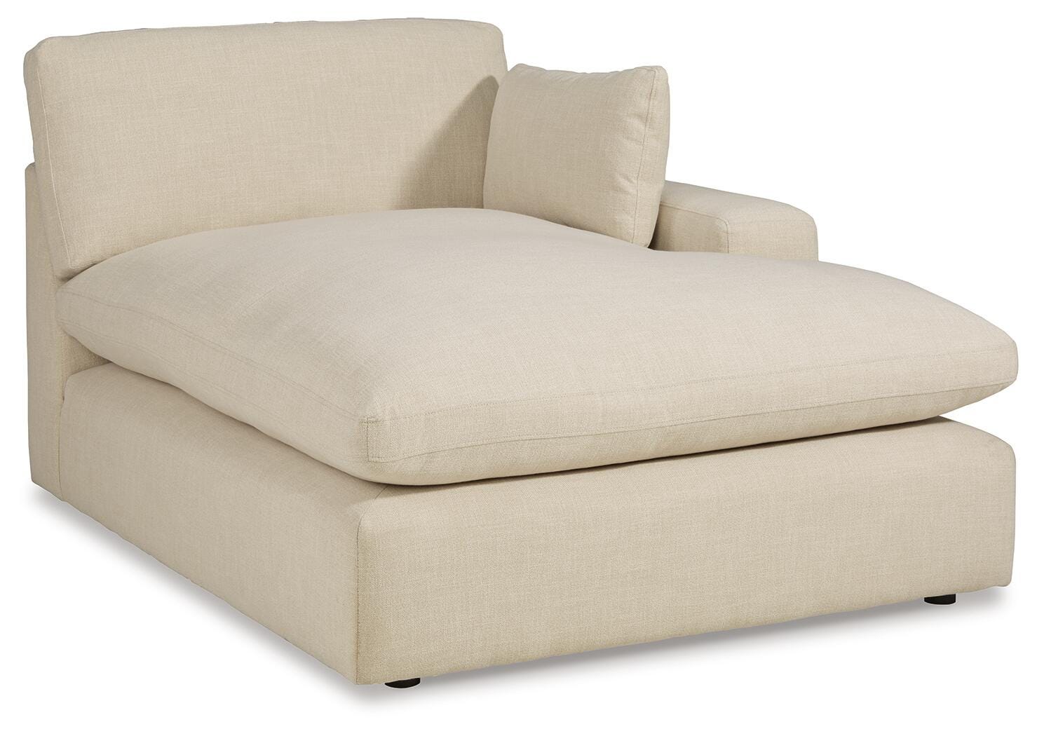 Elyza 3-Piece RAF Chaise Sectional in Linen Chenille