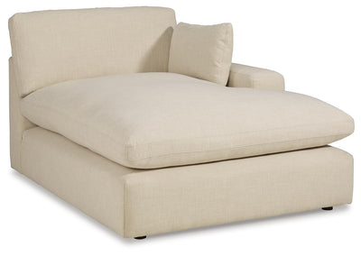 Elyza 5-Piece RAF Chaise Sectional in Linen