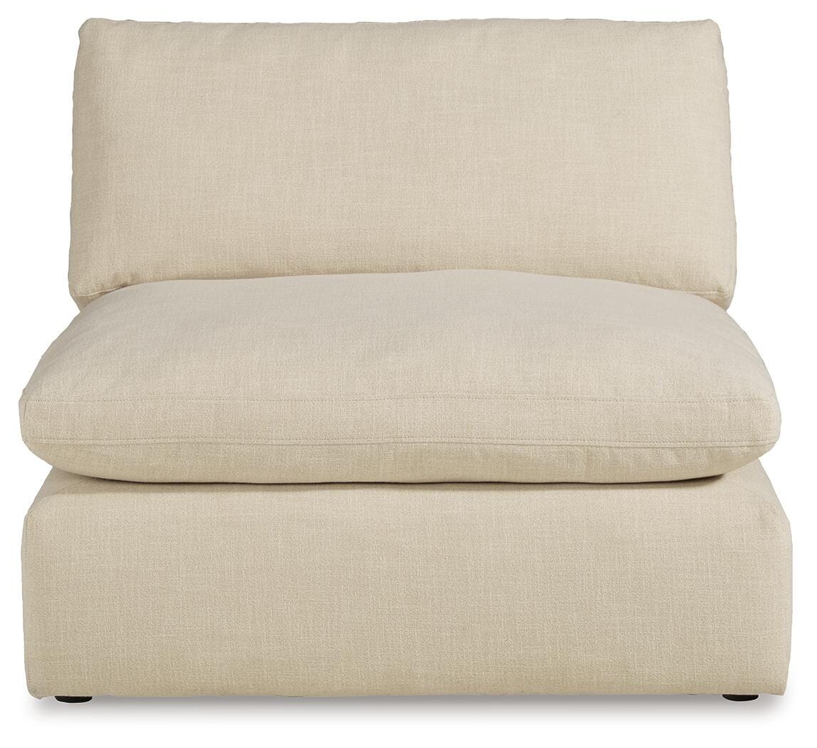 Elyza 5-Piece LAF Chaise Sectional in Linen Chenille