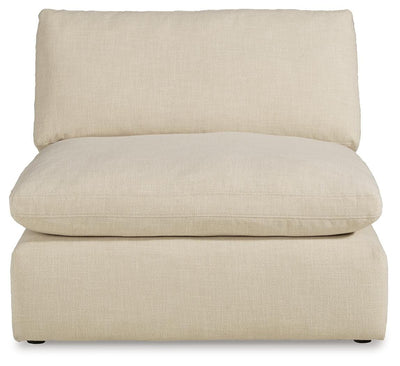 Elyza 5-Piece LAF Chaise Sectional in Linen Chenille
