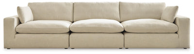 Elyza 3-Piece Sectional Sofa in Linen Chenille