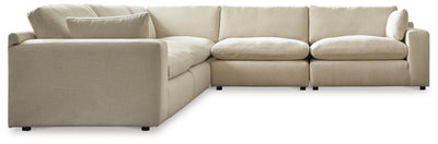 Elyza 5-Piece Sectional in Linen Chenille