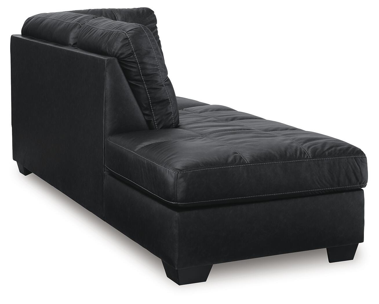 Barlin Mills 2-Piece LAF Chaise Sectional in Carbon Faux Leather