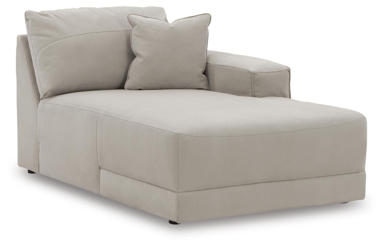 Next-Gen Gaucho 5-Piece RAF Chaise Sectional in Gray Microfiber