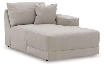 Next-Gen Gaucho 3-Piece RAF Chaise Sectional Sofa in Gray Microfiber