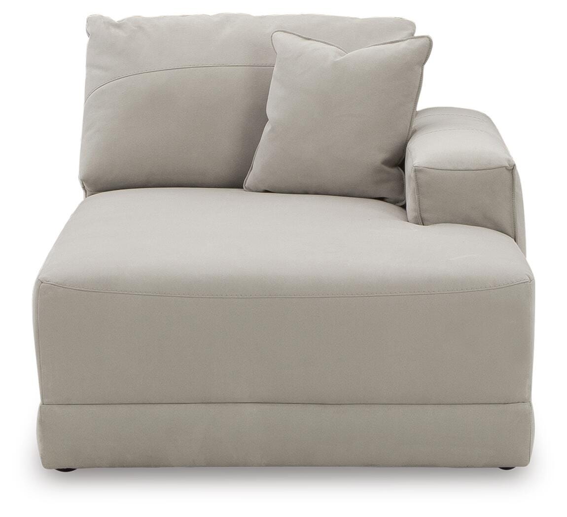 Next-Gen Gaucho 3-Piece RAF Chaise Sectional Sofa in Gray Microfiber