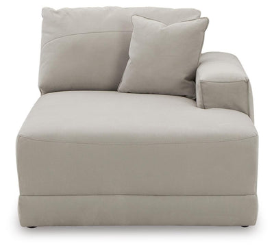 Next-Gen Gaucho 3-Piece RAF Chaise Sectional Sofa in Gray Microfiber