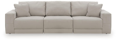 Next-Gen Gaucho 3-Piece Sectional Sofa in Gray Microfiber