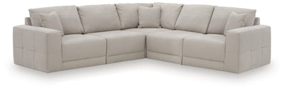 Next-Gen Gaucho 5-Piece Sectional in Gray Microfiber