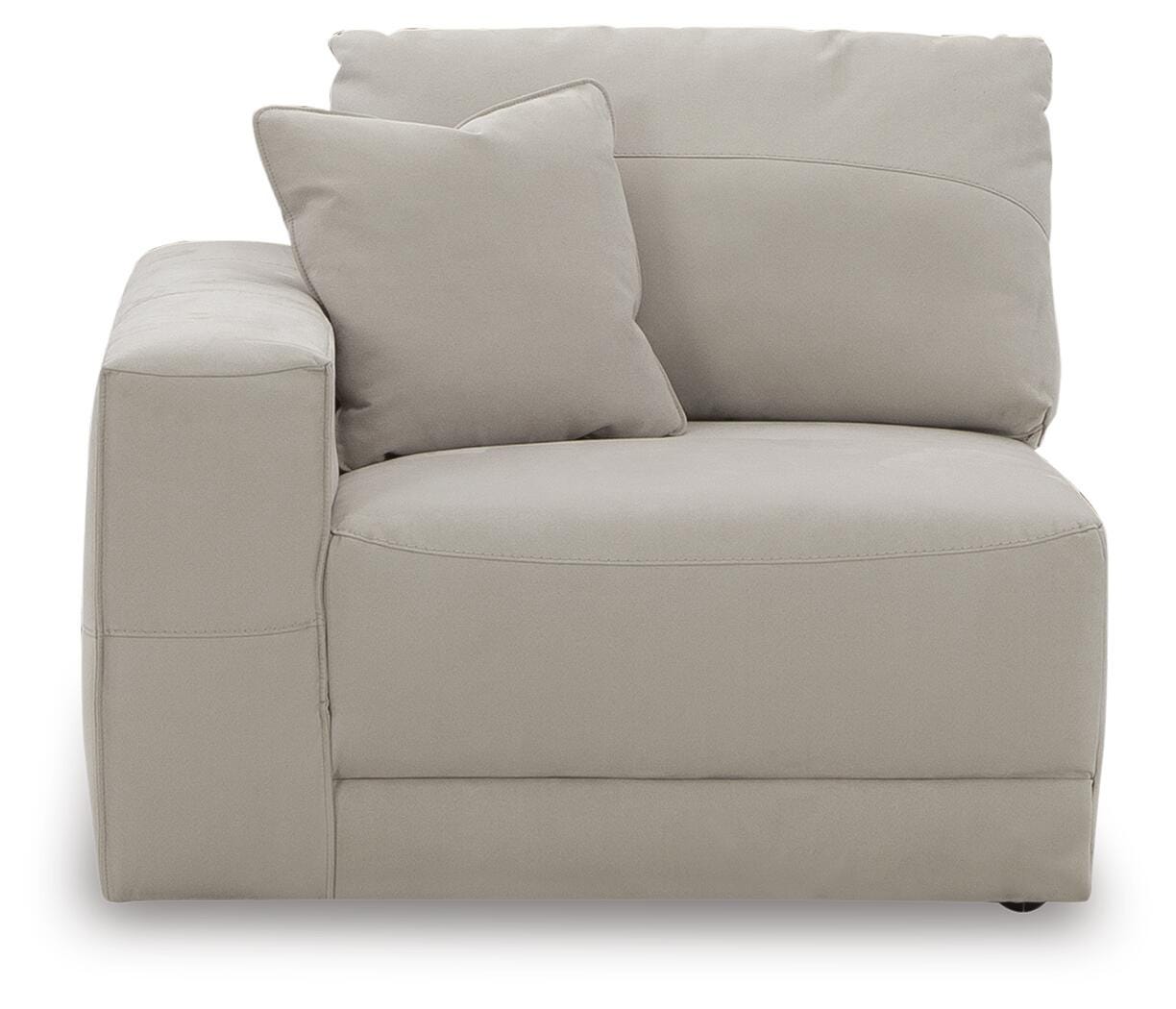 Next-Gen Gaucho 2-Piece Sectional Loveseat in Gray Microfiber
