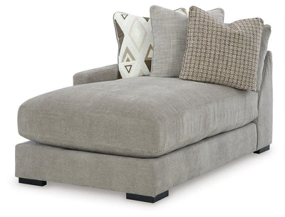 Aslan Court 6-Piece LAF Chaise Sectional in Flax Chenille