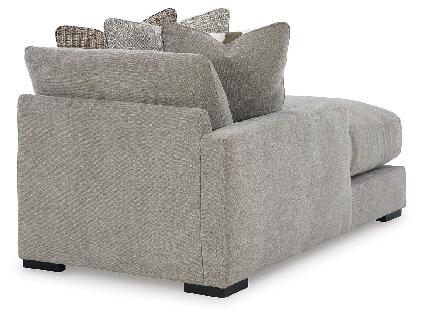 Aslan Court 3-Piece LAF Chaise Sofa Sectional in Flax Chenille
