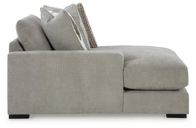 Aslan Court 6-Piece LAF Chaise Sectional in Flax Chenille
