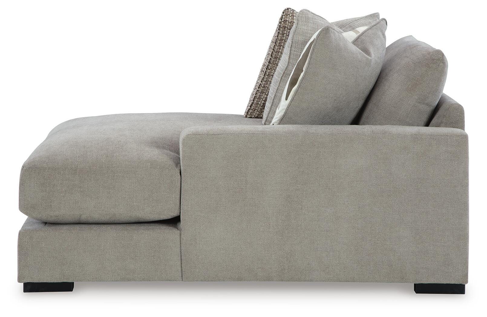 Aslan Court 6-Piece RAF Chaise Sectional in Flax Chenille