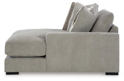 Aslan Court 6-Piece RAF Chaise Sectional in Flax Chenille