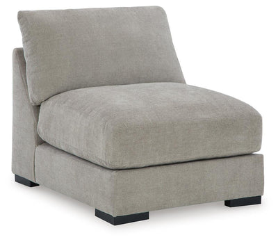 Aslan Court 6-Piece RAF Chaise Sectional in Flax Chenille