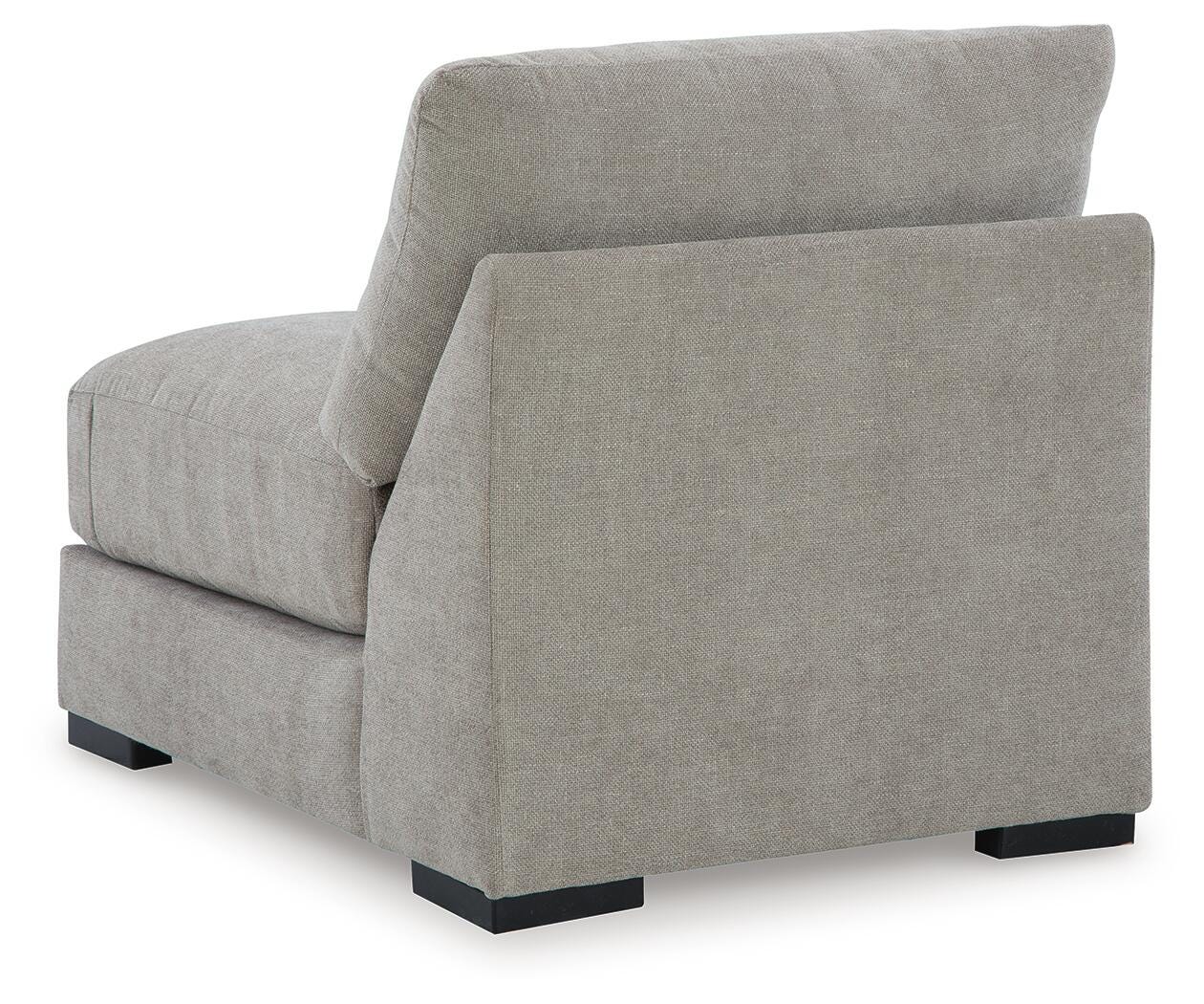 Aslan Court 4-Piece Sofa Pit Sectional in Flax Chenille
