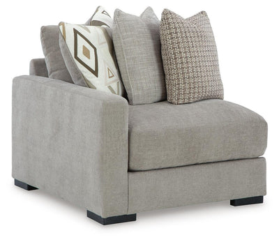 Aslan Court 3-Piece Sofa Sectional in Flax Chenille