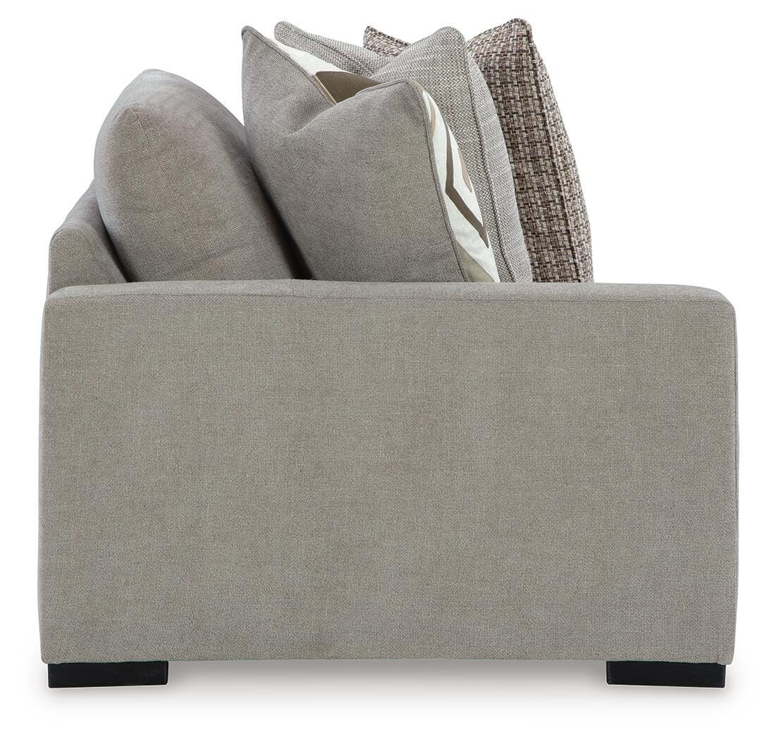 Aslan Court 3-Piece RAF Chaise Sectional in Flax Chenille