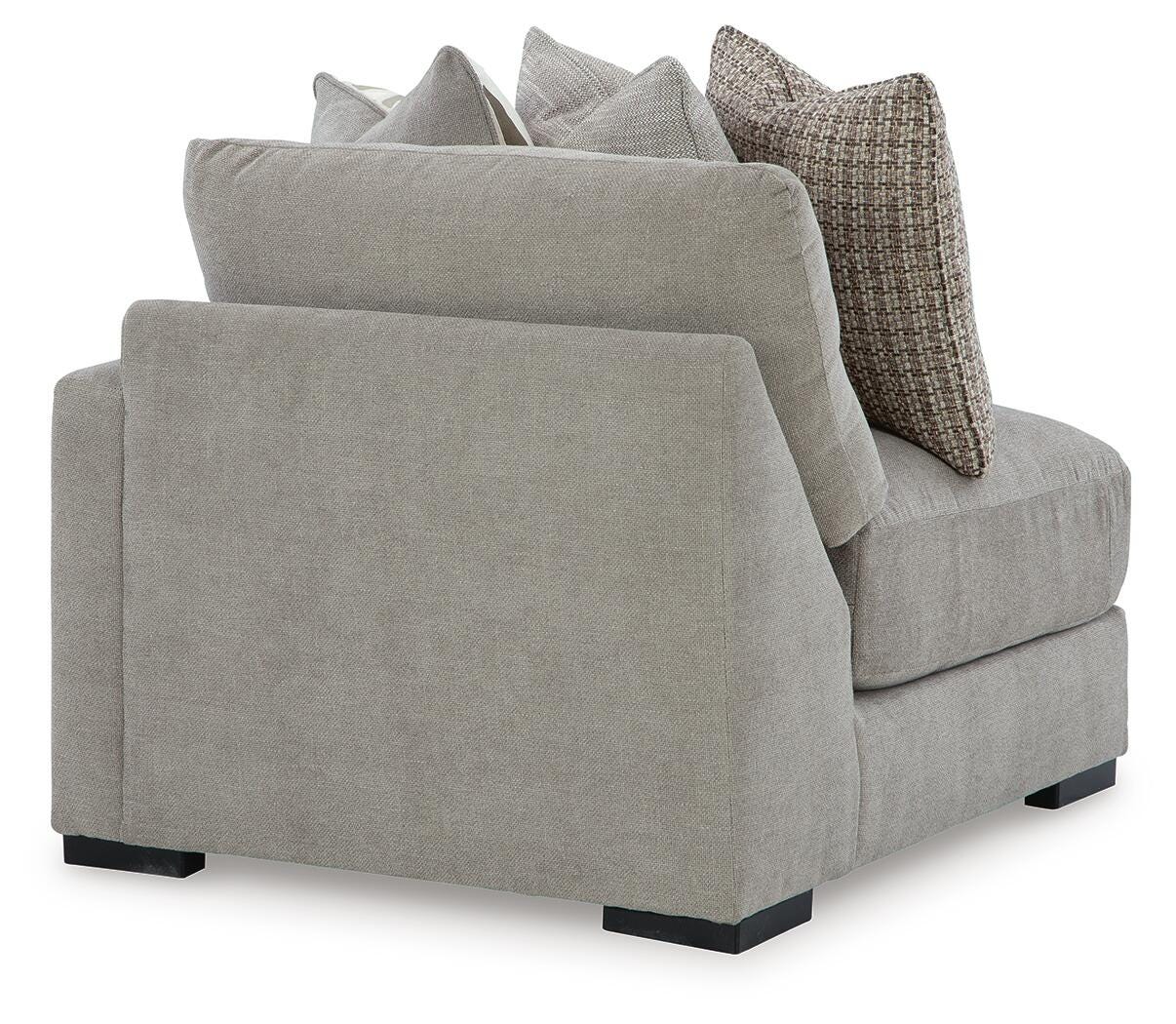 Aslan Court 3-Piece Sofa Sectional in Flax Chenille