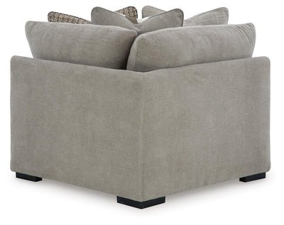 Aslan Court 6-Piece RAF Chaise Sectional in Flax Chenille