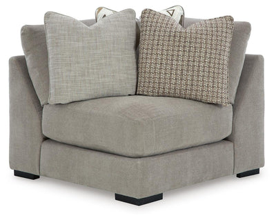Aslan Court 6-Piece LAF Chaise Sectional in Flax Chenille