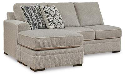Calnita 2-Piece RAF Sectional in Sisal Velvet