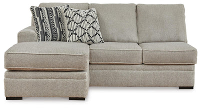 Calnita 2-Piece RAF Sectional in Sisal Velvet