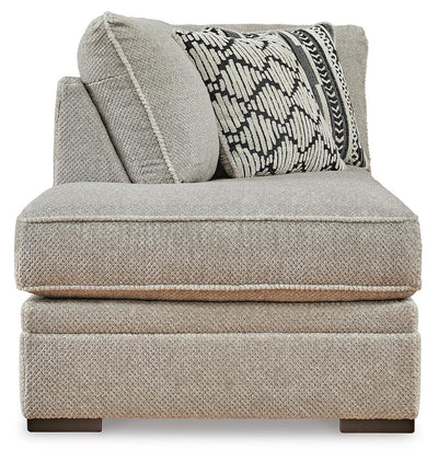 Calnita 2-Piece LAF Chaise Sectional in Sisal Velvet