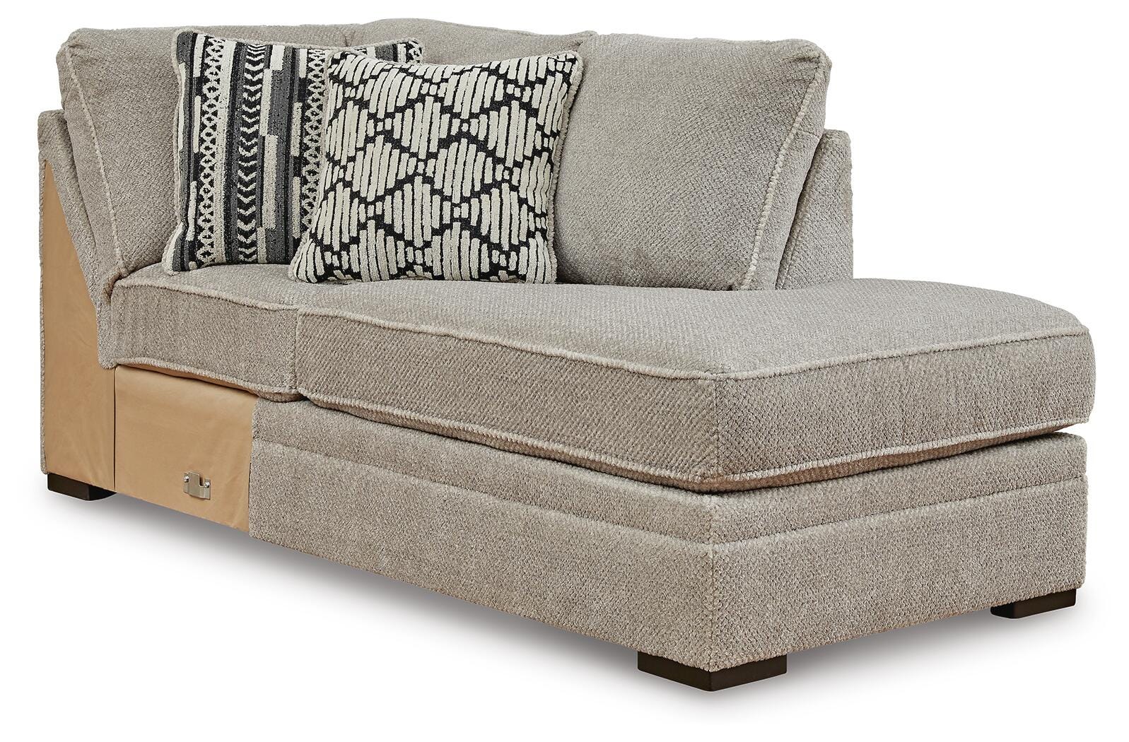 Calnita 2-Piece RAF Sectional in Sisal Velvet