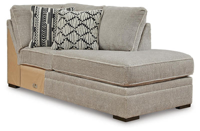 Calnita 2-Piece RAF Sectional in Sisal Velvet