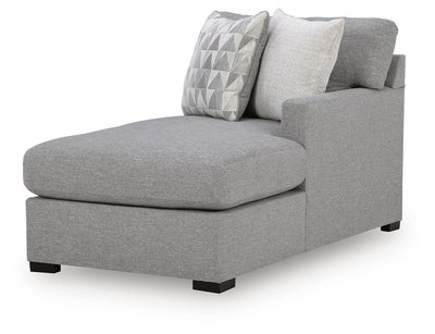 UrbanCrest 2-Piece Sleeper Sectional with RAF Chaise in Pewter