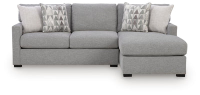 UrbanCrest 2-Piece Sectional with Chaise in Pewter