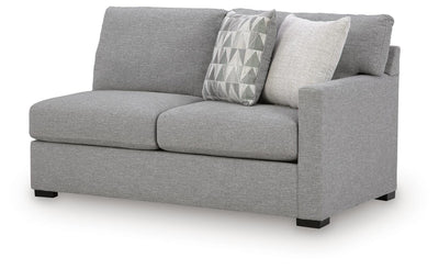 UrbanCrest 2-Piece Sectional with LAF Chaise in Pewter