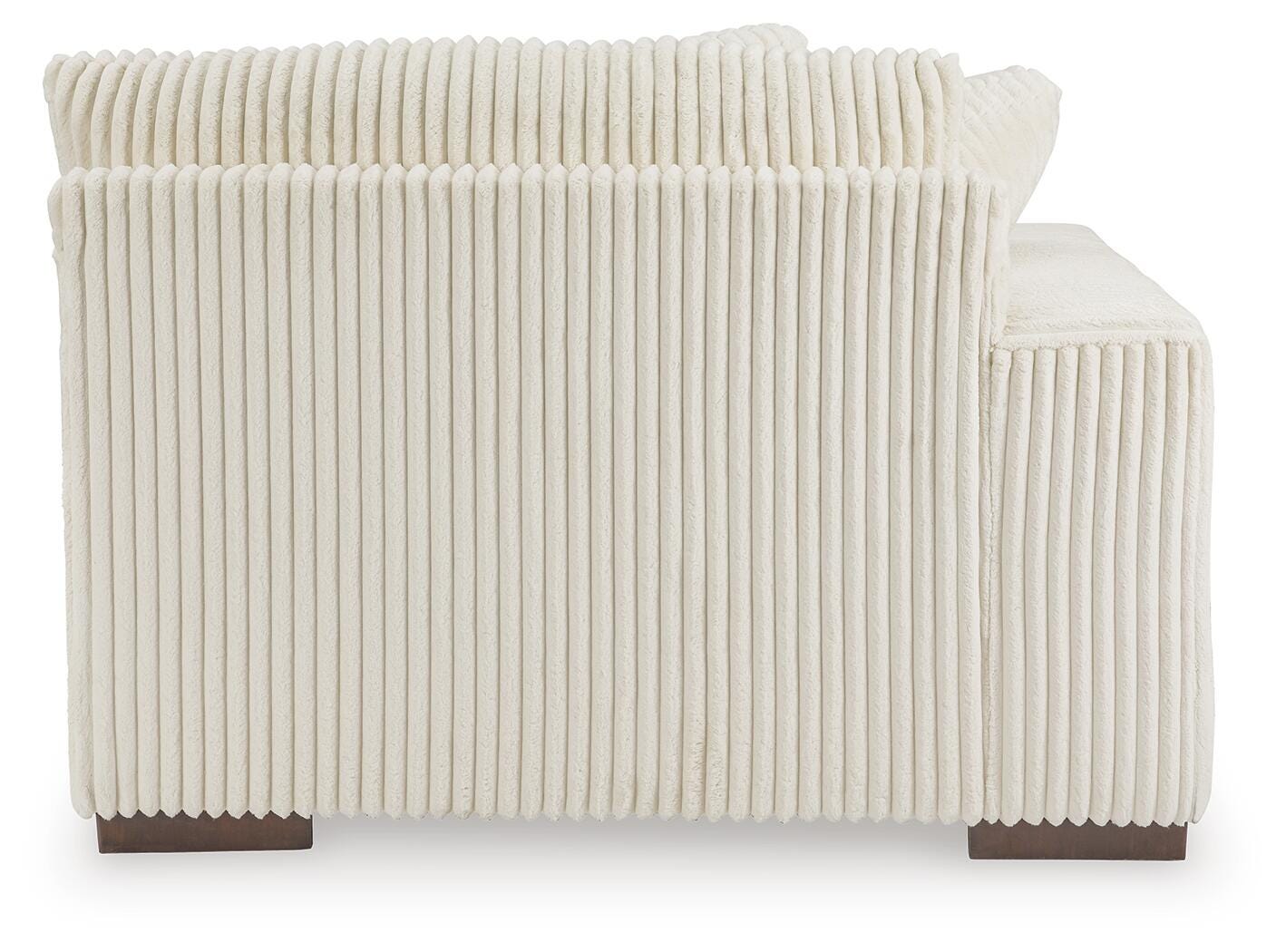 Lindyn 3-Piece Sectional with Double Chaise in Ivory Velvet